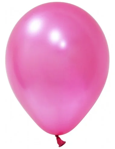 Balon latex metalizate roz 30 cm